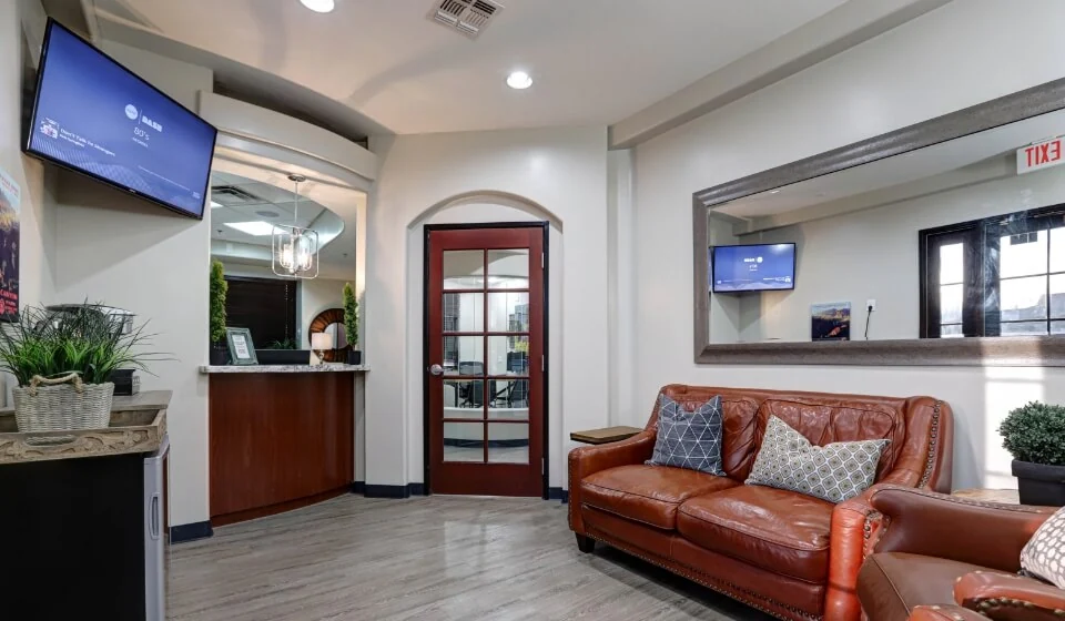 inside view of the waiting room at Gilbert dental office Scott Condie Dentistry